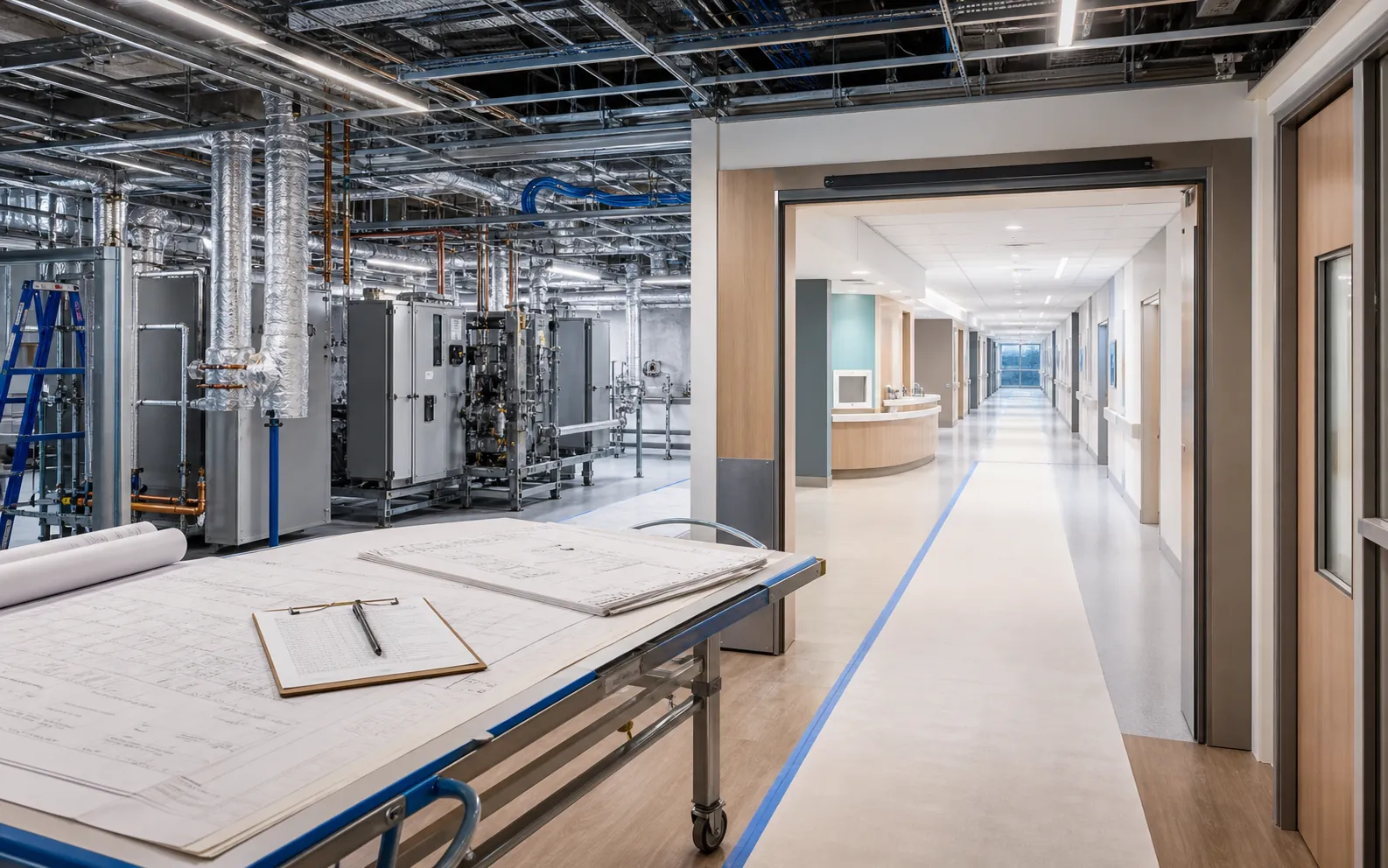 Healthcare construction coordination and commissioning